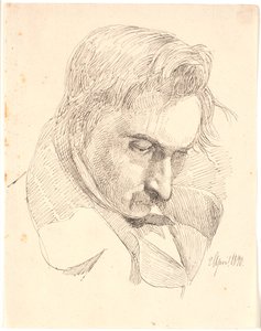 Portrett av en av kunstnerens brødre av Johan Thomas Lundbye