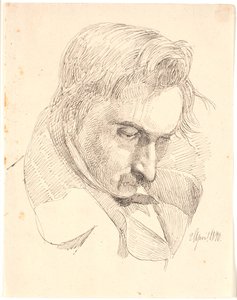 Portrett av en av kunstnerens brødre av Johan Thomas Lundbye