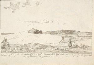 Sjælland landskap. I bakgrunnen Vejrhøj, limt inn f.n. side 6 av Johan Thomas Lundbye