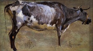 Studie av en ku av Johan Thomas Lundbye