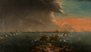 Andre russisk-svenske slaget ved Svensksund 10. juli 1790.