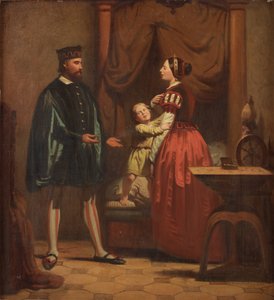 Karin Månsdotter, Erik XIV og sønnen Gustav, 1858 av Johan Zacharias Blackstadius