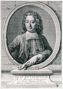 Jean Francois Lalouette (1651-1728) gravert av Jacques-Nicolas Tardieu (1716-91) (gravering) av Johann (after) Ferdinand