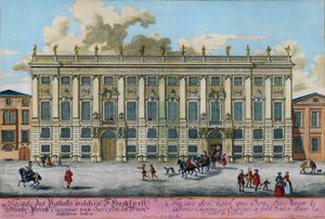 Vinterpalasset til Prins Eugen av Savoyen i Himmelpfortgasse av Johann Adam Delsenbach