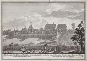 Sundersbuhl, residens til Nutzel-familien, nær Nürnberg av Johann Adam Delsenbach