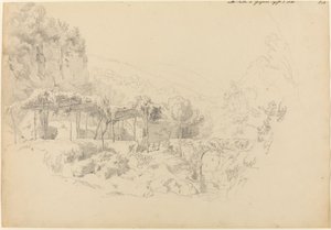 En skyggefull arbor i Gragnano-dalen av Johann Adam Klein
