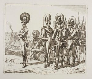 Bayerske infanterister av Johann Adam Klein