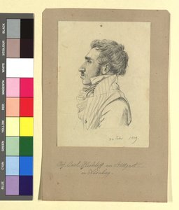 Carl Alexander von Heideloff (1789-1865), maler, arkitekt av Johann Adam Klein