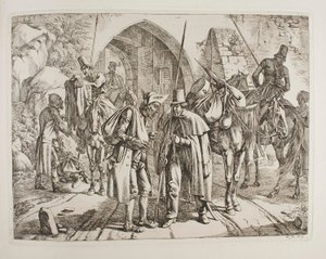 Kosakker selger stjålet eiendom til jødiske småhandlere av Johann Adam Klein