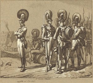 K. Bayersk infanteri (bayerske infanterister) av Johann Adam Klein