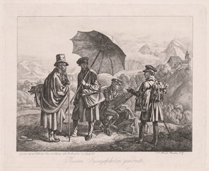 Kunstnerne på sin reise av Johann Adam Klein