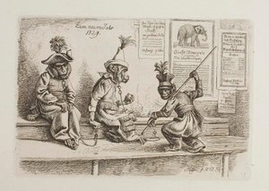 Til nyttår 1829. Aper av Johann Adam Klein