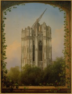 Uferdig sørtårn av Johann Adolf Lasinsky