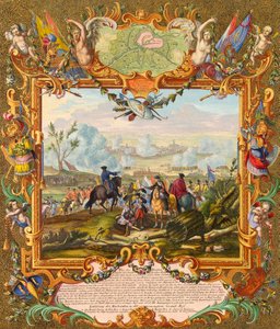 Fangst av festningen Audenarde av de allierte troppene i 1708, tidlig på 1700-tallet.