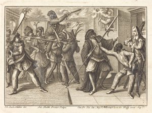 Kapteinen gjenvinner sin frihet av Johann Balthasar Probst after Johann Jacob Schübler