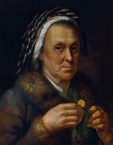 Gammel kvinne med en dukat av Johann Baptist Höchle
