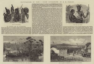 Illustrasjoner av How I Found Livingstone, av H M Stanley
