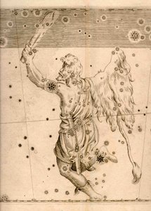 Uranometria (1661) som viser stjernebildet Orion