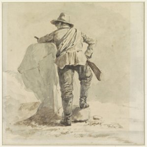 Hvilende gutt, sett bakfra av Johann Bernard Klombeek