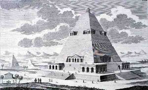 En pyramide utenfor Theben, Egypt, fra "Design of a Historic Architecture"