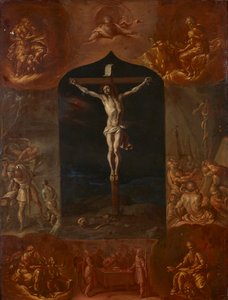 Jesus korsfestet og syv bibelske scener av Johann Carl von Reslfeld