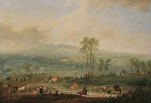 Laxenburg fra Schneiderau mot Guntramsdorf og Mödling