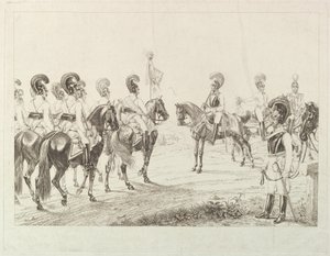 Østerrikske Cuirassiers, tidlig på 1800-tallet.