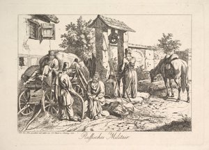 Kosakk ved brønnen, 1815. av Johann Christian Erhard