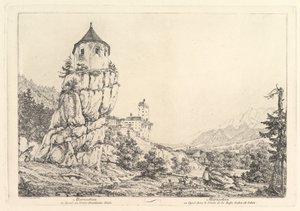 Landskap, Mariastein i Tyrol, tidlig på 1800-tallet.