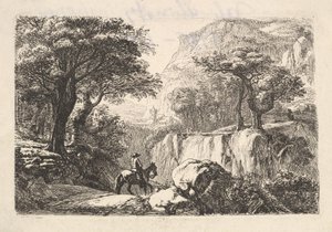 The Horseback Rider in the Gorge, 1800-tallet.