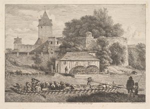 Bymuren i Regensberg, 1817.