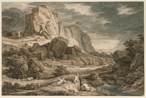 Heroisk landskap med Prometheus av Johann Christian Reinhart