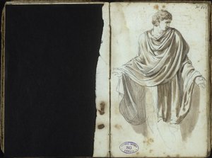 Mann i antikk drakt av Johann Christian Reinhart