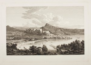 Utsikt over ruinene av Karthaea på øya Keos av Johann Christian Reinhart