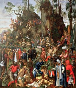 Martyrdom of the Ten Thousand, kopi av et maleri av Albrecht Durer av Johann Christian Ruprecht