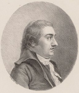 Portrett av komponisten Johann Rudolf Zumsteeg 1760-1802, 1826. av Johann Christoph Heckel