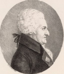 Portrett av komponisten Pierre-Alexandre Monsigny 1729-1817, 1826. av Johann Christoph Heckel