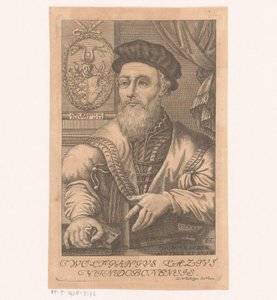 Portrett av van Wolfgang Lazius av Johann Christoph Winkler