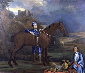 Portrait of a Racehorse and Jockey, ca. 1690 (olje på lerret) av Johann Closterman