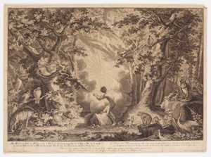 Adams skapelse av Johann Elias Ridinger