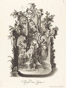 Planlegg en grotte av Johann Esaias Nilson