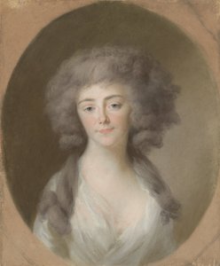Louisa Isabella Alexandrina Augusta von Kirchberg (1772-1827). Kone til Frederick William, prins av Nassau-Weilburg, og svigerinne til Augusta Maria Carolina av Nassau-Weilburg av Johann Friedrich August Tischbein