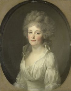 Portrett av Johanna Ferdinanda van Collen, kone til Salomon Rendorp av Johann Friedrich August Tischbein