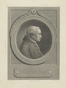 Portrett av Immanuel Kant 1724-1804, 1791.