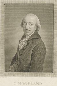 Portrett av poeten og forfatteren Christoph Martin Wieland 1733-1813, 1797.