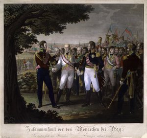 Møtet mellom keiserne Frans I av Østerrike, Alexander I av Russland og Frederick William III o