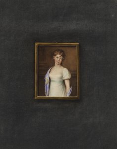 Portrett av en ukjent ung kvinne av Johann Friedrich Leybold