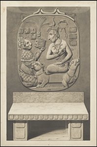 En samling av Waldecks originale kunstverk fra Mesoamerica, boks 13 av 22 av Johann Friedrich Maximilian von Waldeck