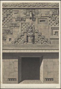 En samling av Waldecks originale kunstverk fra Mesoamerica, boks 17 av 22 av Johann Friedrich Maximilian von Waldeck