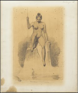 En samling av Waldecks originale kunstverk fra Mesoamerica, boks 1 av 22 av Johann Friedrich Maximilian von Waldeck
